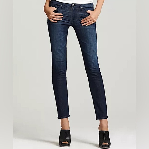 AG Adriano Goldschmied "Stilt" Cigarette Leg Denim Jean Pants,Seraphina Wash 28R - Picture 1 of 14